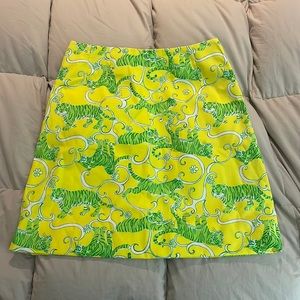 Vintage “The Lilly” Lilly Pulitzer mini skirt tiger print